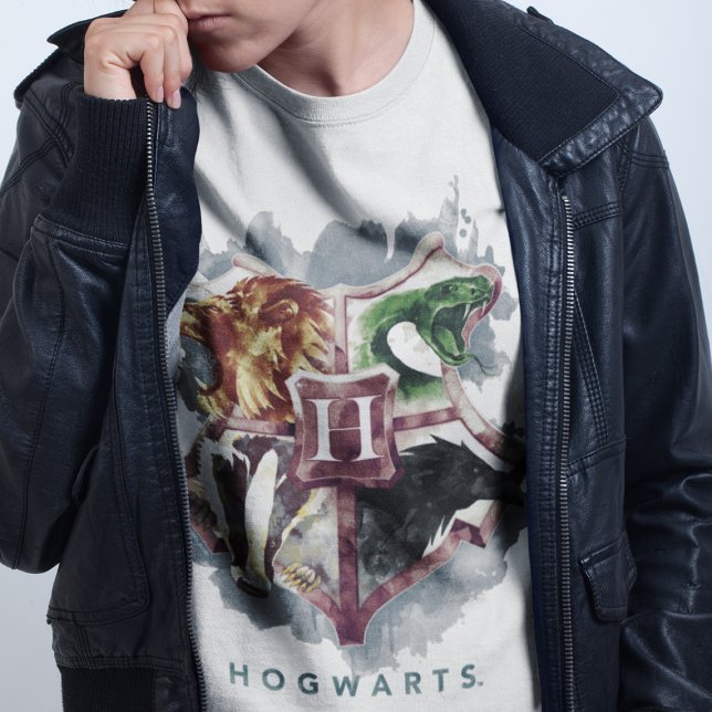 Camiseta Harry Potter | Escudo de HOGWARTS™ Acuarela (Subido por el creador)