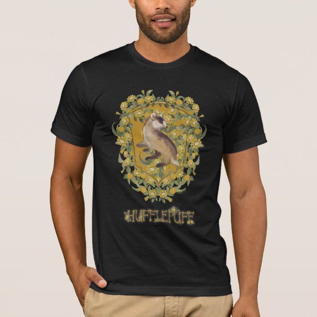 CAMISETA HARRY POTTER™ | ESCUDO DE HUFFLEPUFF™ (Anverso)