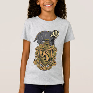 Camiseta Harry Potter   Escudo de Hufflepuff con Tejón