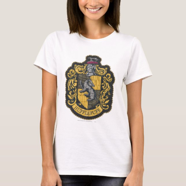 Camiseta Harry Potter | Escudo de Hufflepuff Parche (Anverso)