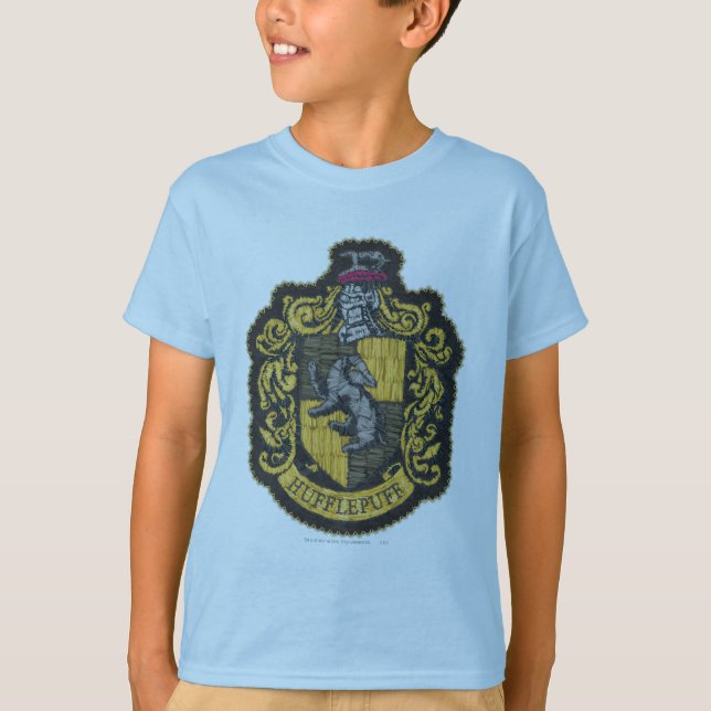 Camiseta Harry Potter | Escudo de Hufflepuff Parche (Anverso)