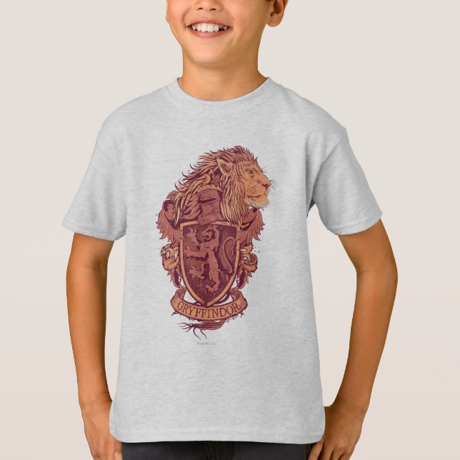 Camiseta Harry Potter | Escudo de León de Gryffindor (Anverso)