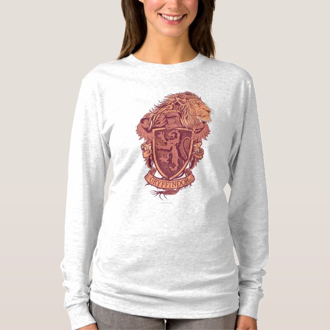 Camiseta Harry Potter | Escudo de León de Gryffindor (Anverso)