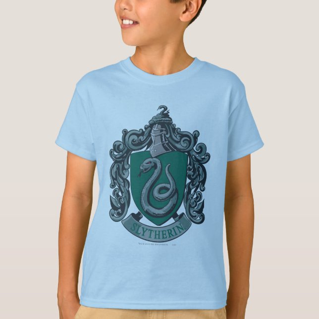 Camiseta Harry Potter | Escudo de Slytherin Verde (Anverso)