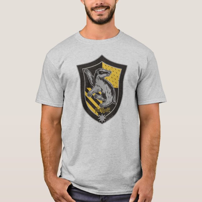 Camiseta Harry Potter | Escudo del Orgullo de la Casa Huffl (Anverso)