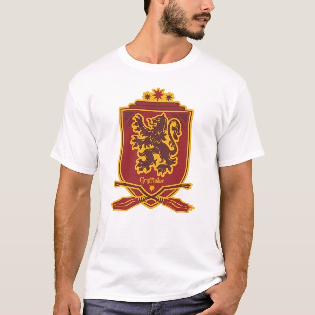 Camiseta Harry Potter | Escudo Gryffindor QUIDDITCH™ (Anverso)