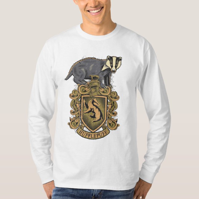 Camiseta Harry Potter| Escudo Hufflepuff con Badger (Anverso)