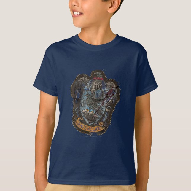Camiseta Harry Potter | Escudo Ravenclaw - Destruido (Anverso)