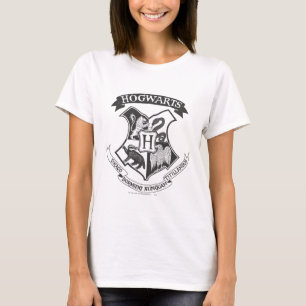 Camiseta Harry Potter   Escudo Retro de Hogwarts