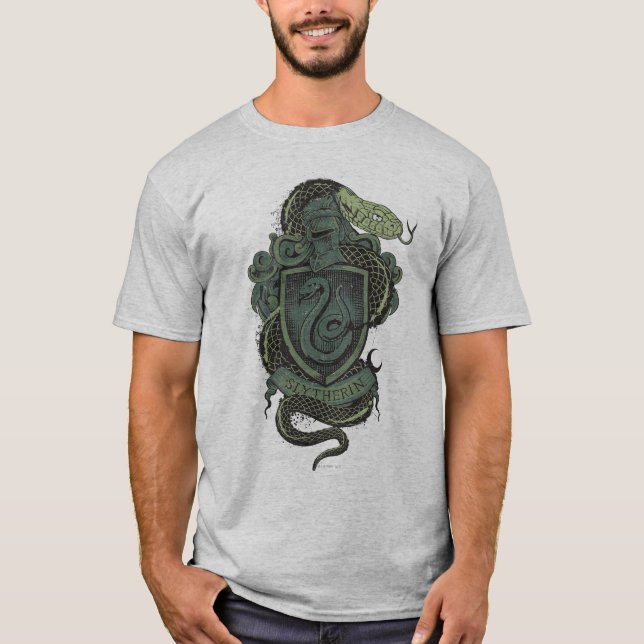 Camiseta Harry Potter| Escudo Slytherin (Anverso)