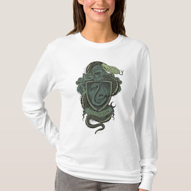 Camiseta Harry Potter | Escudo Slytherin (Anverso)