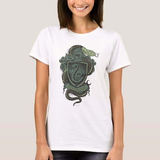 Camiseta Harry Potter| Escudo Slytherin (Anverso)