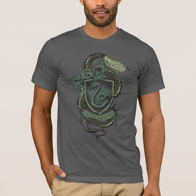 Camiseta Harry Potter | Escudo Slytherin (Anverso)