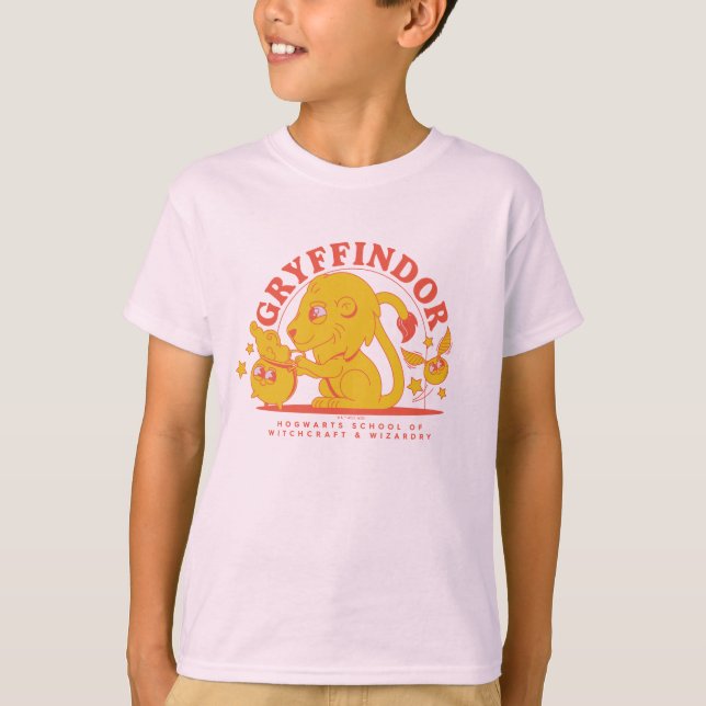 Camiseta HARRY POTTER™ | Escuela Cute GRYFFINDOR™ Hogwarts (Anverso)