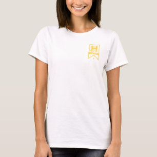 Camiseta Harry Potter   Estandarte de monograma de Hufflepu