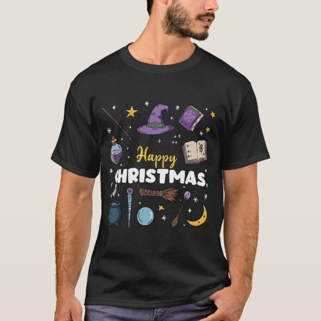 Camiseta Harry Potter Feliz Navidades. (Anverso)