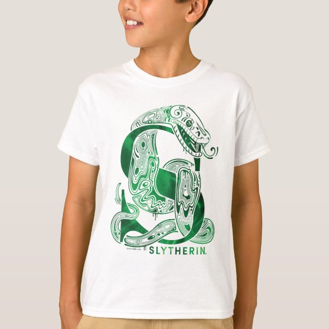Camiseta Harry Potter | Gráfico Aguamenti SLYTHERIN™ (Anverso)