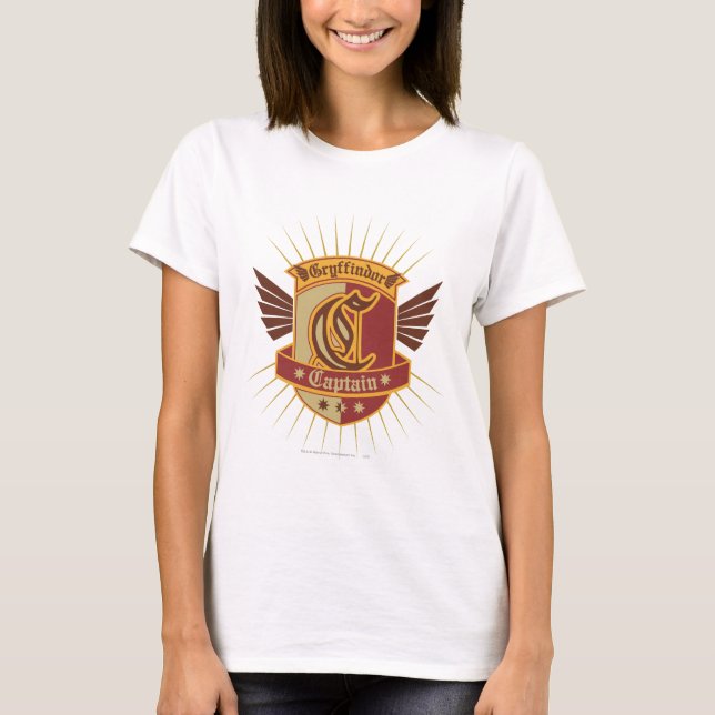 Camiseta Harry Potter| Gryffindor QUIDDITCH � Capitán Emble (Anverso)