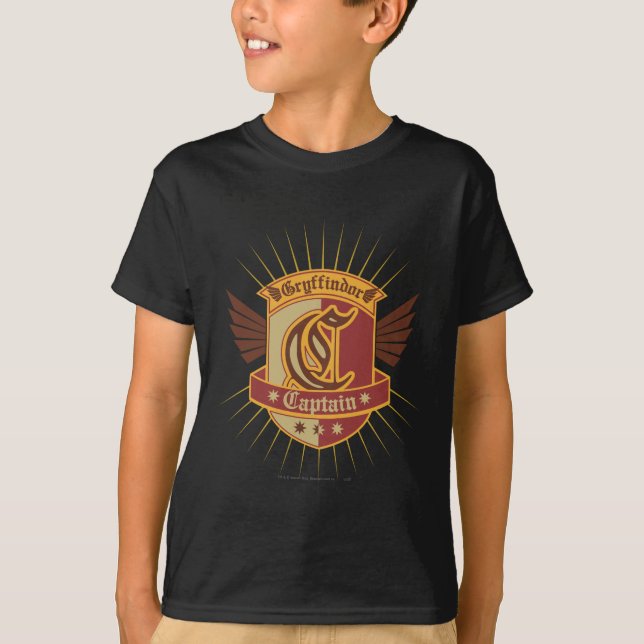Camiseta Harry Potter| Gryffindor QUIDDITCH � Capitán Emble (Anverso)