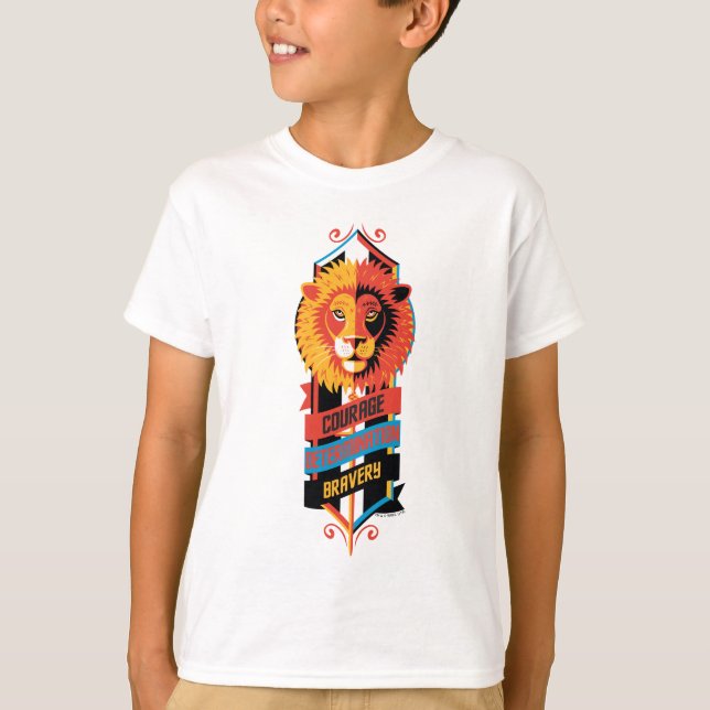 Camiseta Harry Potter | GRYFFINDOR™ Sigilo de Rasgos de la  (Anverso)
