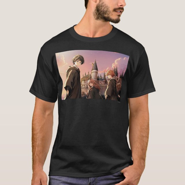 Camiseta HARRY POTTER™ Hermione & Ron HOGWARTS™ Escena de A (Anverso)