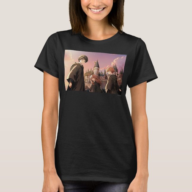 Camiseta HARRY POTTER™ Hermione & Ron HOGWARTS™ Escena de A (Anverso)