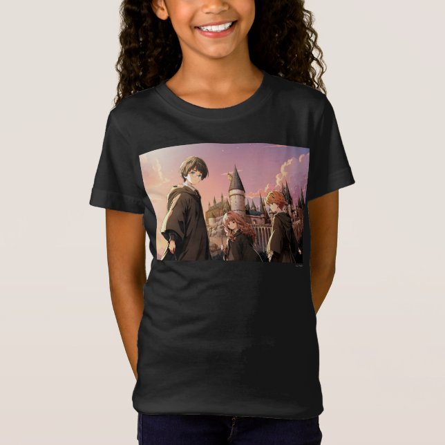 Camiseta HARRY POTTER™ Hermione & Ron HOGWARTS™ Escena de A (Anverso)
