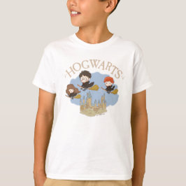 Camiseta HARRY POTTER™, Hermione, & Ron sobrevuelan HOGWART