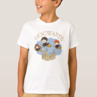 HARRY POTTER™, Hermione y Ron vuelan sobre HOGWART