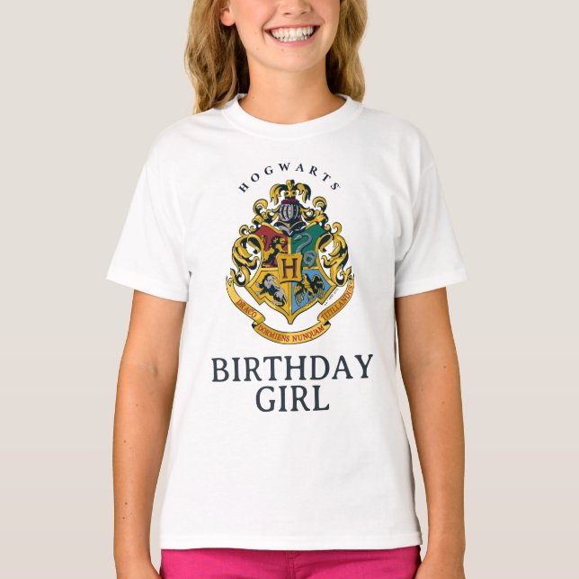 Camiseta Harry Potter | Hogwarts - Chica de cumpleaños (Anverso)
