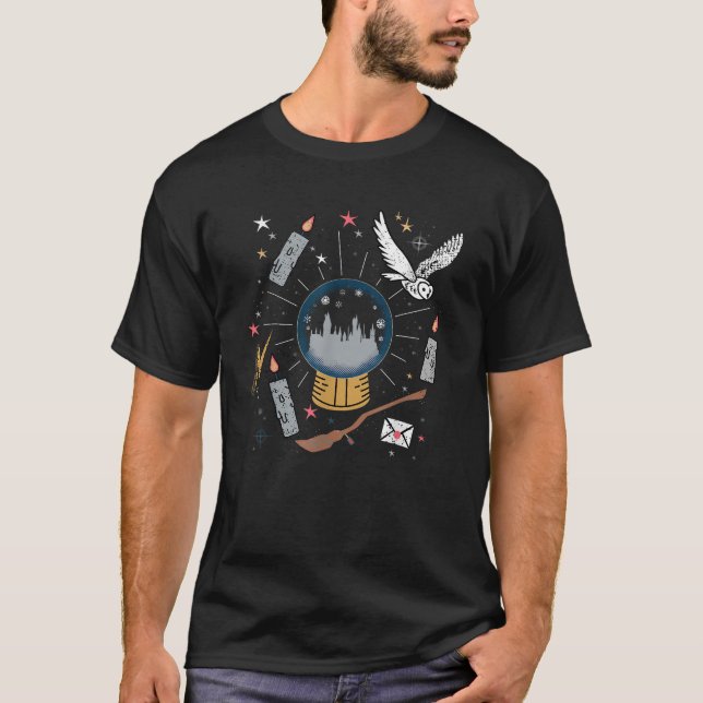 Camiseta Harry Potter Hogwarts Fiesta Globo de Nieve Hedwig (Anverso)