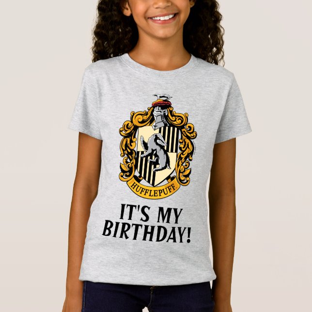 Camiseta Harry Potter | Hufflepuff - Es mi cumpleaños (Anverso)