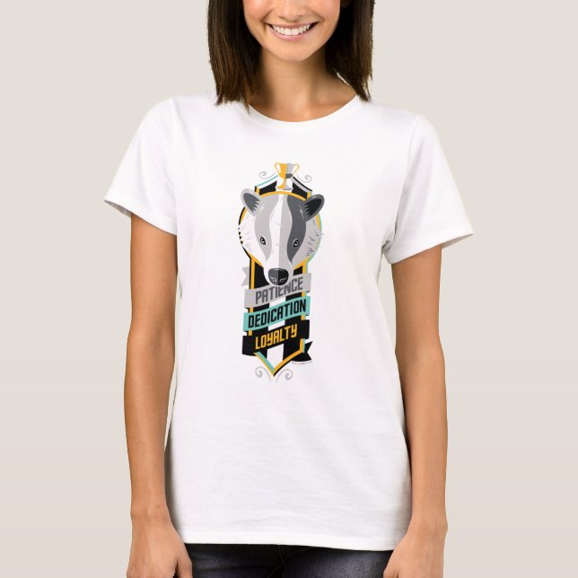 Camiseta Harry Potter | HUFFLEPUFF™ House Traits Sigil (Anverso)