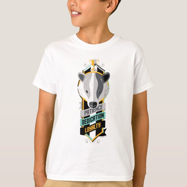 Camiseta Harry Potter | HUFFLEPUFF™ House Traits Sigil (Anverso)