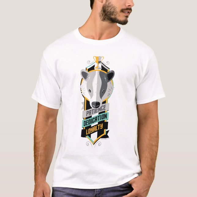 Camiseta Harry Potter | HUFFLEPUFF™ House Travelodge Sigil (Anverso)