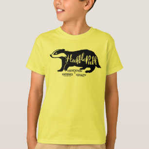 Camiseta Harry Potter   HUFFLEPUFF™ Tipografía de silueta