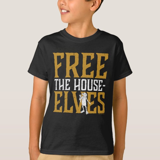 Camiseta Harry Potter| Liberen A Los Elfos De La Casa (Anverso)
