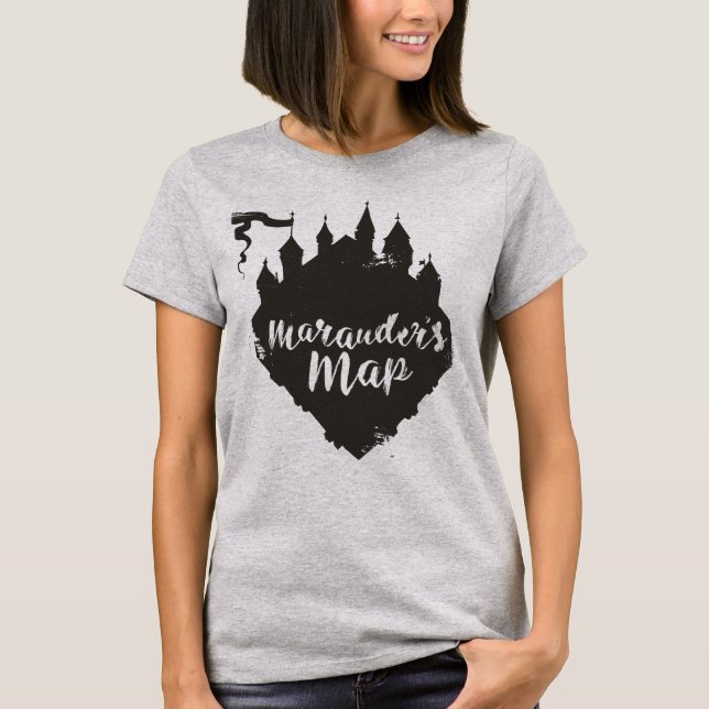 Camiseta Harry Potter | Mapa del Castillo Marauder de HOGWA (Anverso)