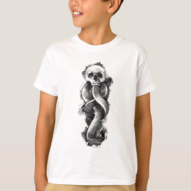 Camiseta Harry Potter | Marca oscura acuarela (Anverso)