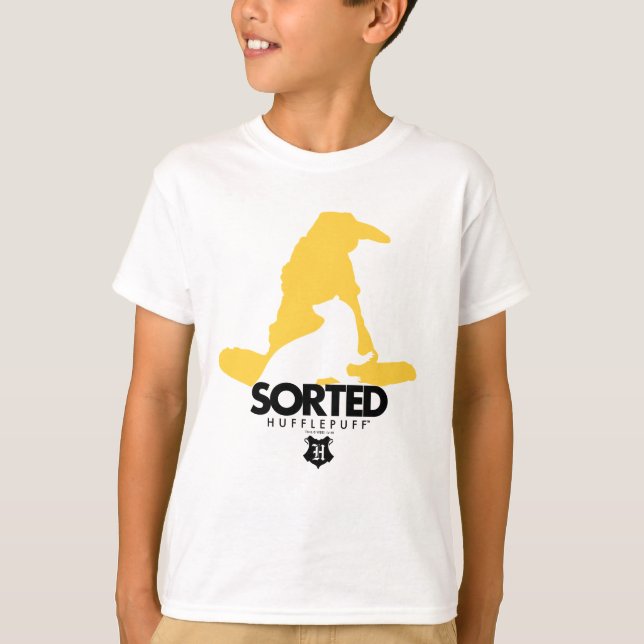 Camiseta Harry Potter | Ordenado en la casa HUFFLEPUFF™ (Anverso)