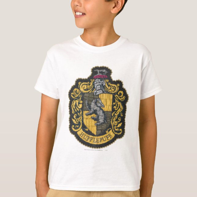 Camiseta Harry Potter | Parche Escudo Hufflepuff (Anverso)