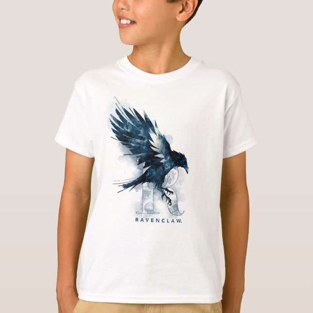 Camiseta Harry Potter | RAVENCLAW™ Cuervo Acuarela (Anverso)