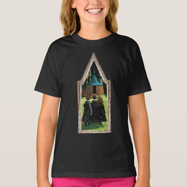 Camiseta HARRY POTTER™, Ron y Hermione en la cabaña de Hagr (Anverso)