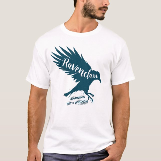 Camiseta Harry Potter | SILUETA DE RAVENCLAW™ Tipografía (Anverso)