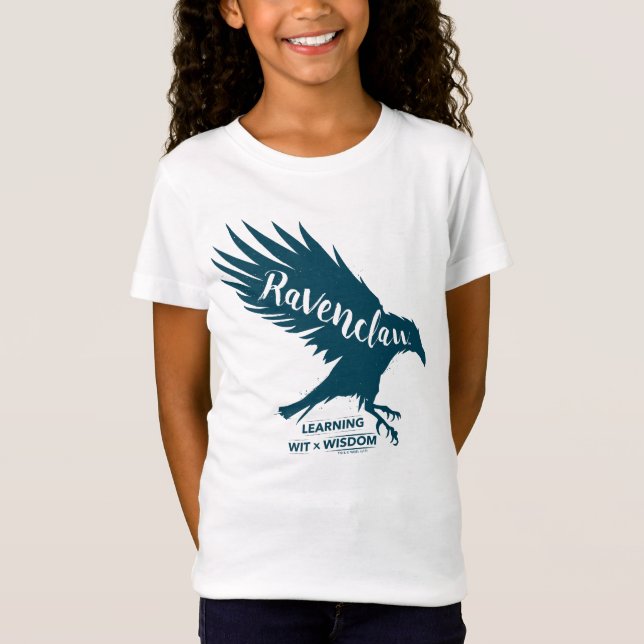 Camiseta Harry Potter | Silueta de RAVENCLAW™ Tipografía (Anverso)