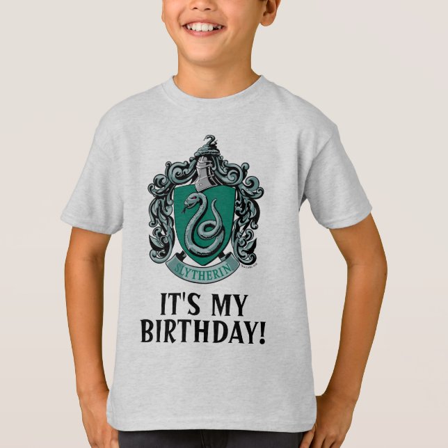 Camiseta Harry Potter | Slytherin - Es mi cumpleaños (Anverso)