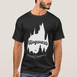 Camiseta Harry Potter   Tipografía de castillo HOGWARTS™