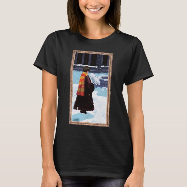 Camiseta HARRY POTTER™ y Hedwig en el patio HOGWARTS™ (Anverso)