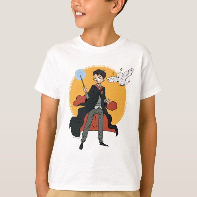 Camiseta HARRY POTTER™ y Ilustracion Hedwig (Anverso)