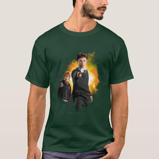 Camiseta Harry Potter y Ron Weasely (Anverso)
